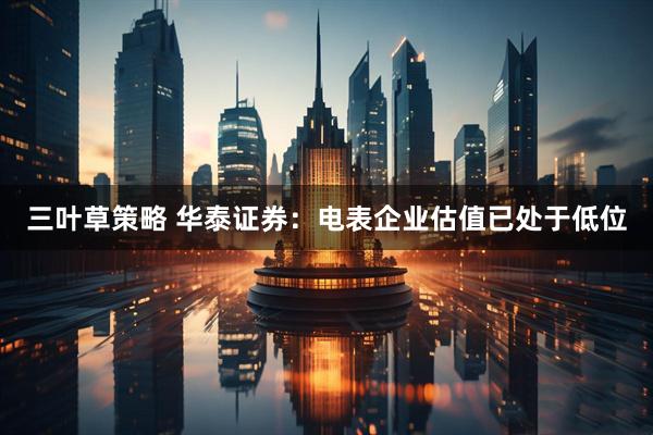 三叶草策略 华泰证券：电表企业估值已处于低位