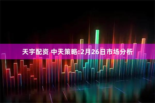 天宇配资 中天策略:2月26日市场分析
